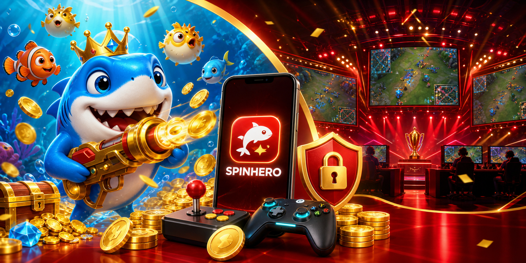ফিশ গেম SPINHERO
